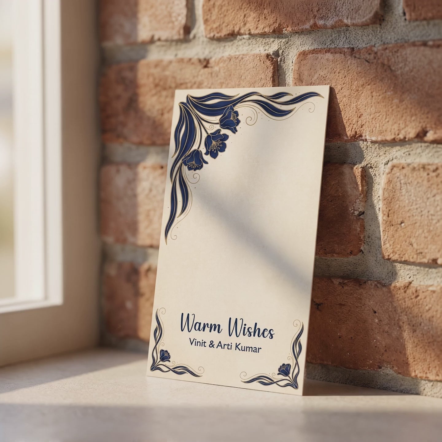 Royal Peacock Bloom Gift Tags — Personalized Message & Names
